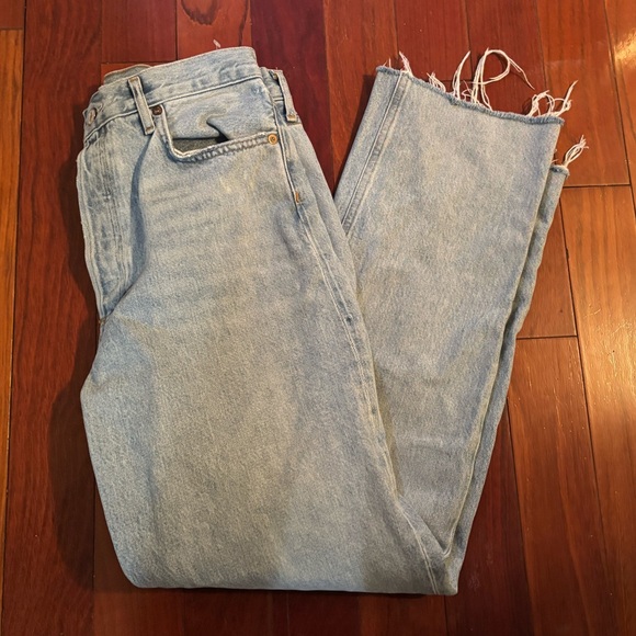 Agolde 90s Pinch Denim Jean Straight Leg Light Wash Size 28 - Picture 4 of 9